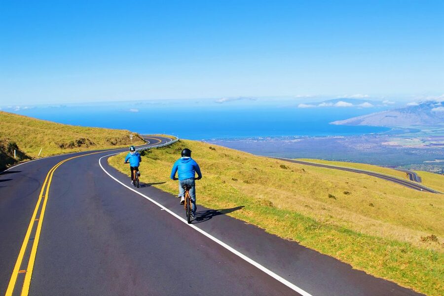 Haleakala Sunrise Self-Guided Bike Tour with Bike Maui - A sunrise above Haleakala Crater