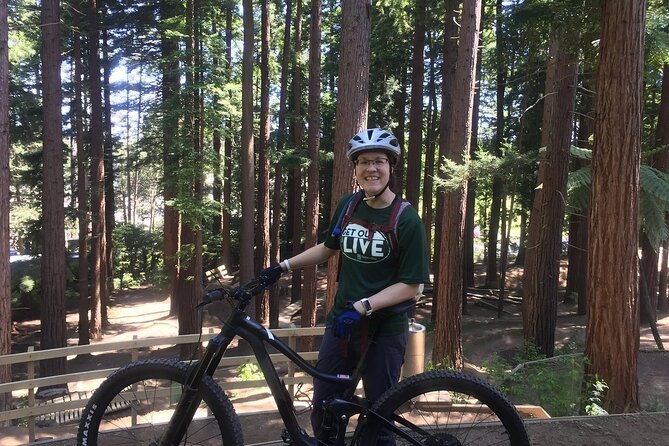 Half-Day Self-Guided Mountain Bike Journey through Whakarewarewa Redwood Forest - Getting fitted with the bike and helmet