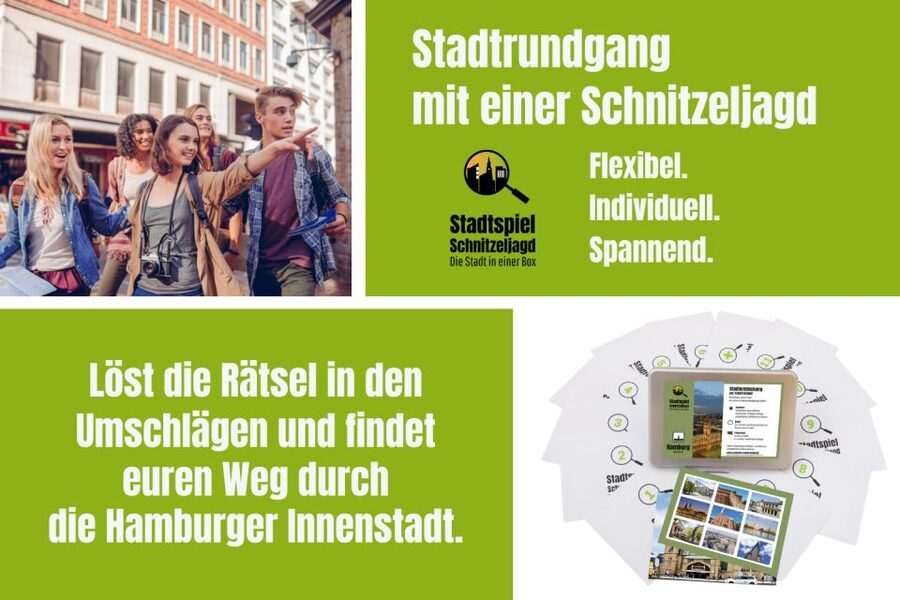 Hamburg City: Scavenger Hunt Self-Guided Tour - What the printed material adds