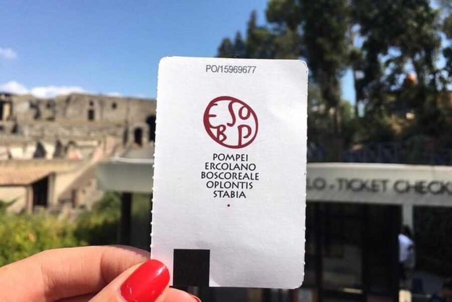 Herculaneum and Pompeii in one day: Audioguides + Tkts (art) - Pompeii entry, voucher exchange, and the Porta Marina route