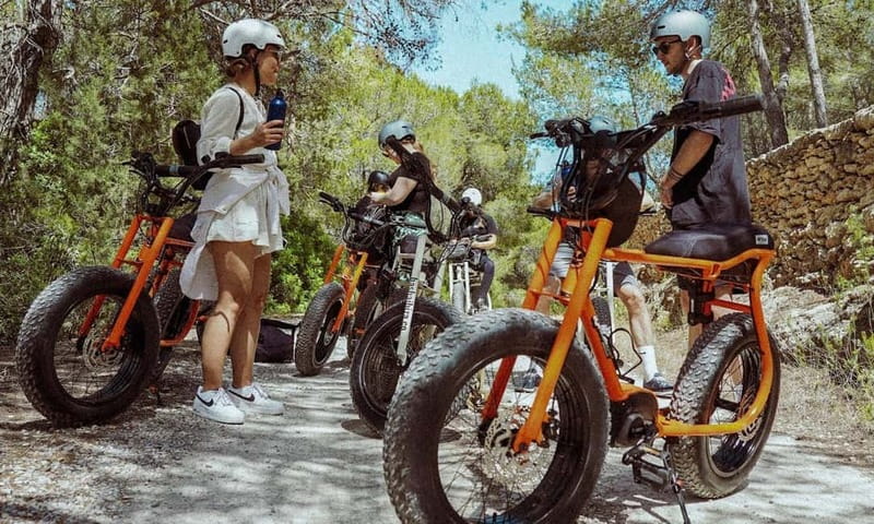 Ibiza: E-Bike self-guided rental adventure - Cala Nova for a swim and a coastal pause