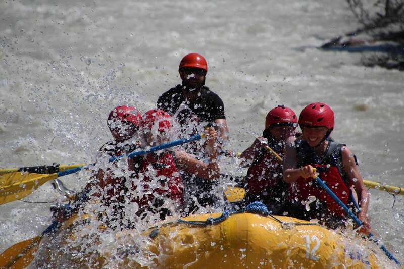Jasper: Sunwapta River Whitewater Rafting - Self-Drive - Getting ready before the water turns rough