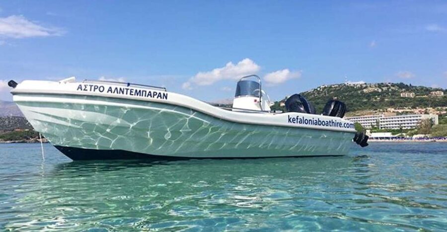 Kefalonia: Small-Boat Rental and Self-Guided Cruise - White Rocks Beach, the main reason to go