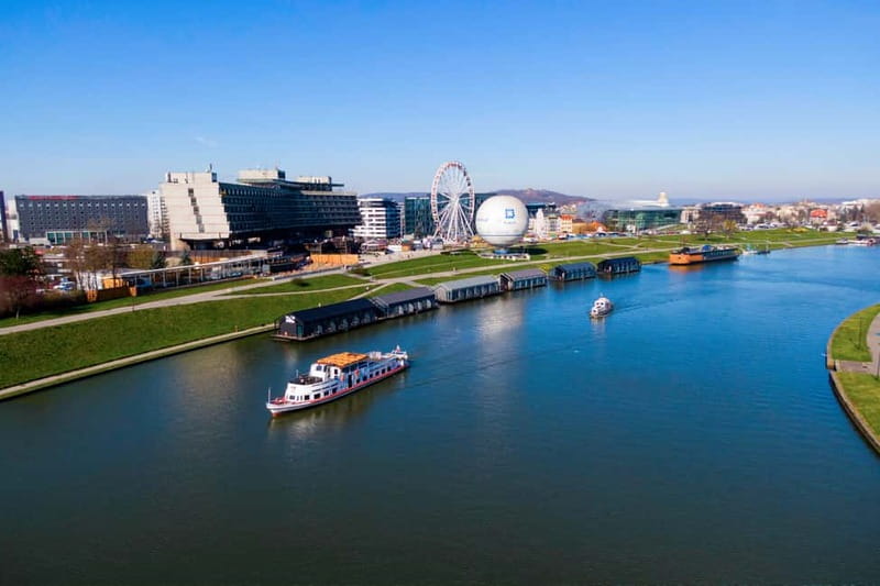 Krakow: Vistula River Sightseeing Cruise with Audio Guide - Grunwald Bridge and the riverside boulevards