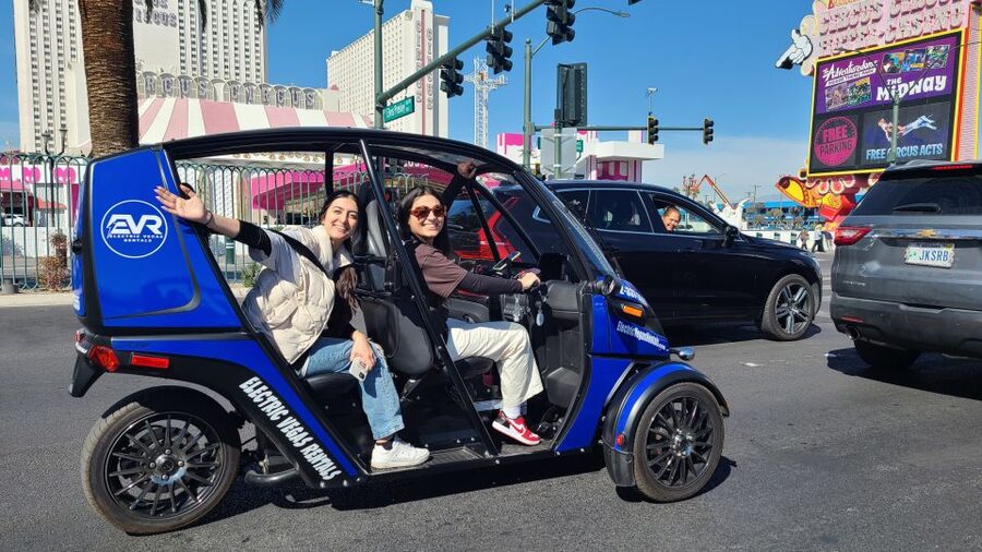 Las Vegas: Self-Drive Strip Tour in an Electric EVR car - What driving an EVR car is like