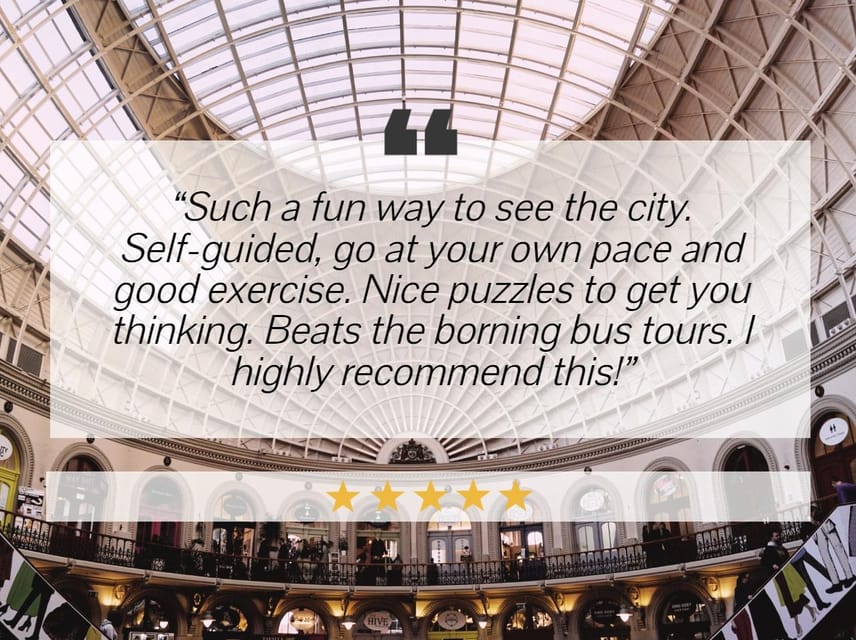 Leeds: City Walking Tour & Exploration Game - Accessibility and the shape of the experience