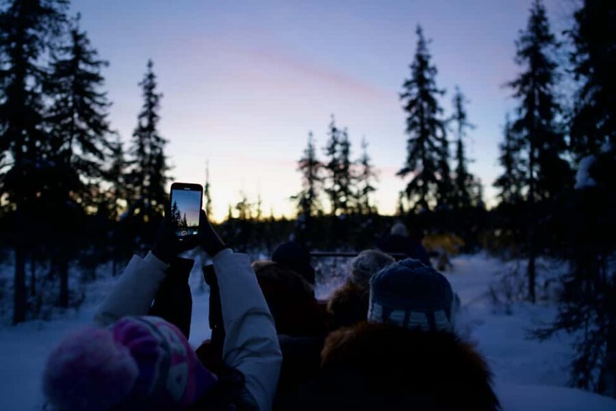 Levi: 5km Self-Driven Husky Ride, Hot drinks & doughnuts - Warming up in the kota