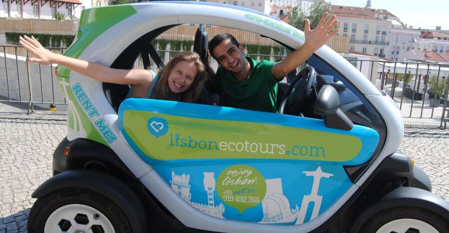 Lisbon 6H Ride in an Electric Car & GPS Audio Guide - Rossio, Chiado, and Praça Luís de Camões