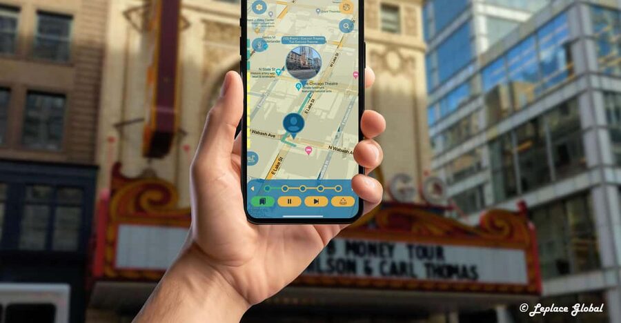 Michigan Avenue Rendezvous Walking Tour with Smartphone App - How the Leplace World app shapes the experience