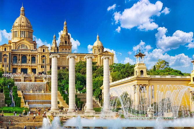 Montjuic Park Walking Tour with Audioguide on Your Smartphone - The Venetian Towers mark the route uphill