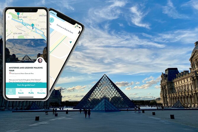 Mysteries & Legends, smartphone audioguided walking tour - Starting beneath the Louvre at the Arc de Triomphe du Carrousel