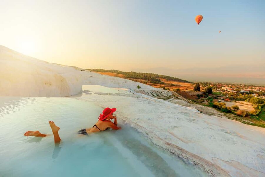 Pamukkale and Hierapolis Skip-the-Line Tickets + Audio Guide - The main Hierapolis walk: theater, baths, and city views