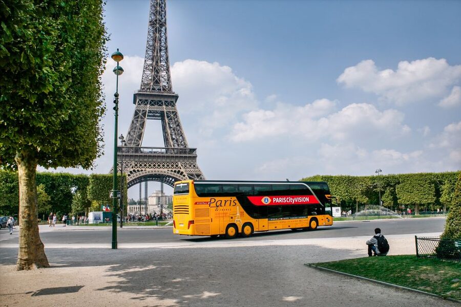 Paris: Audio-Guided Bus Tour & Seine River Cruise - The Interactive Tablet Gives the Buildings More Meaning