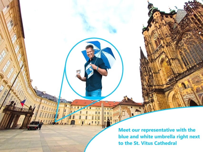 Prague: Skip-the-line Castle Ticket and Optional AudioGuide - Finding the representative at the III. courtyard