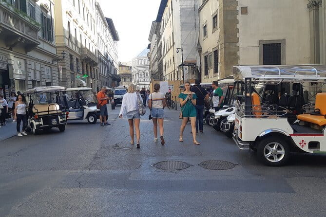 Private Florence Tour by Golf Cart ETukTuk with Audio Guide - Audio guide, driver, and language expectations