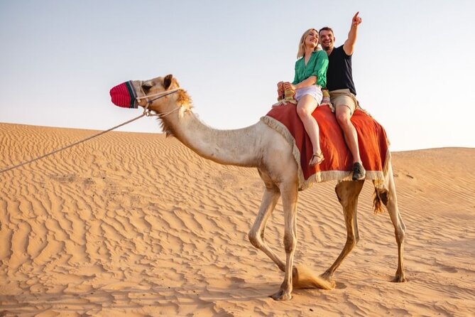 Quad Bike Self-drive & Camel Trekking Experience In Red Dunes Desert - The camel trek slows the pace