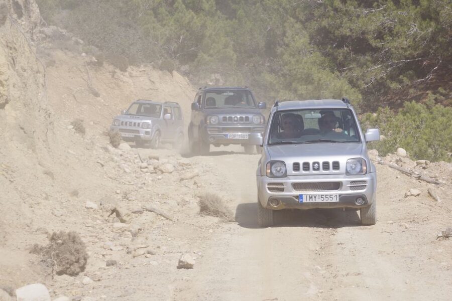 Rhodes: 4x4 Self-Drive Jeep Tour with Pickup in the North - Archipoli farm tastings and island food