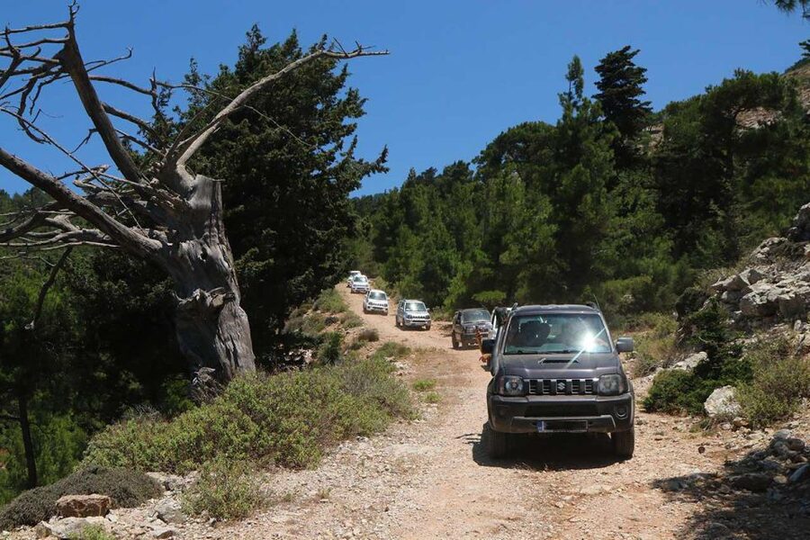 Rhodes: Self-Drive 4x4 Safari Tour with North Pickup - Off-road roads toward the east coast