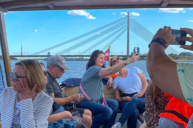 Riga Sightseeing Tour by Canal Boat with Audioguide - Kipsala, Vansu Bridge, and the old harbor