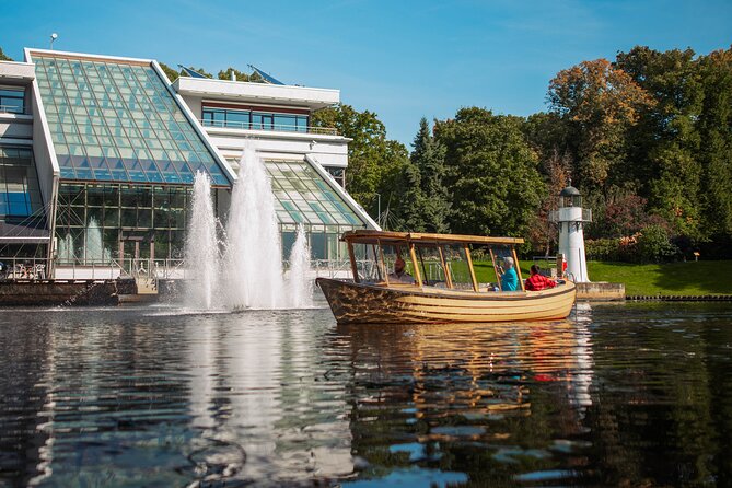 Riga Sightseeing Tour by Canal Boat with Audioguide - Bastion Hill and the Freedom Monument from the water