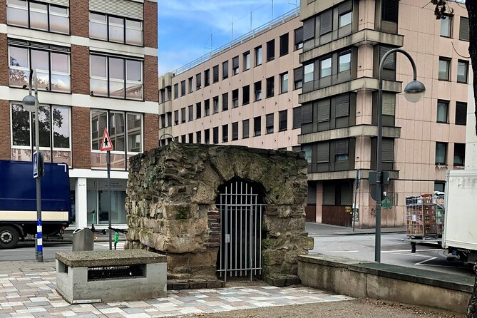 Roman Cologne: A Self-Guided Audio Tour - The imperfect Roman Harbour road at Kurt Hackenberg Platz