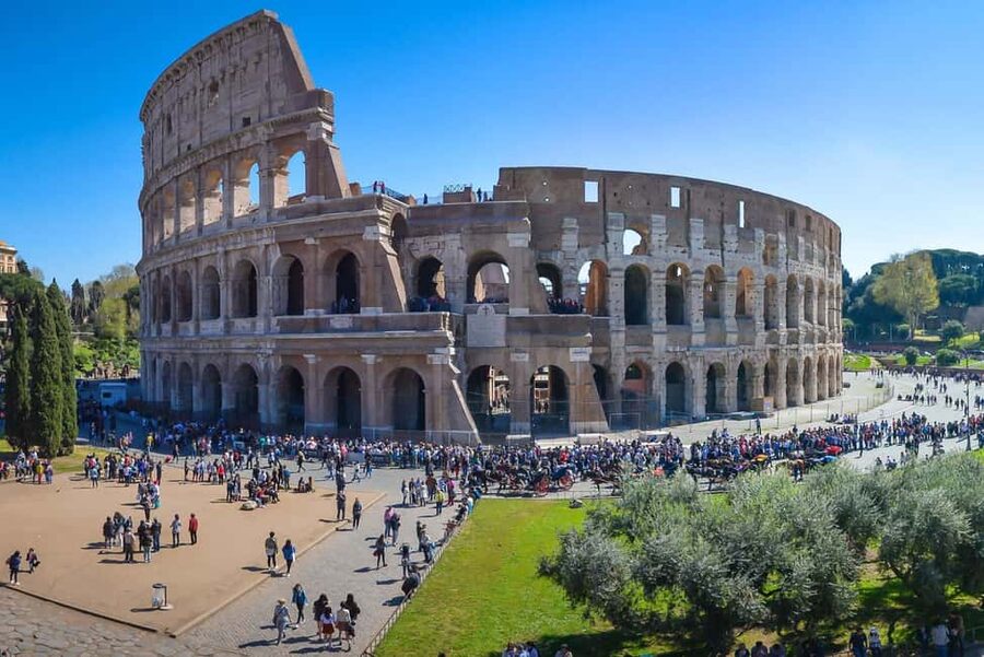 Rome: Colosseum Access with Official App & Arena Option - Entering the Colosseum with timed access