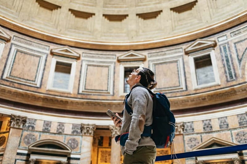 Rome: Pantheon Fast-Track Ticket and Official Audioguide - Collecting the ticket at Via dei Bergamaschi 49