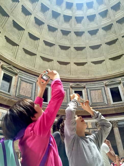 Rome: Pantheon for Families with Tickets & Kids' Audio Guide - Collecting Tickets Near Via dei Bergamaschi