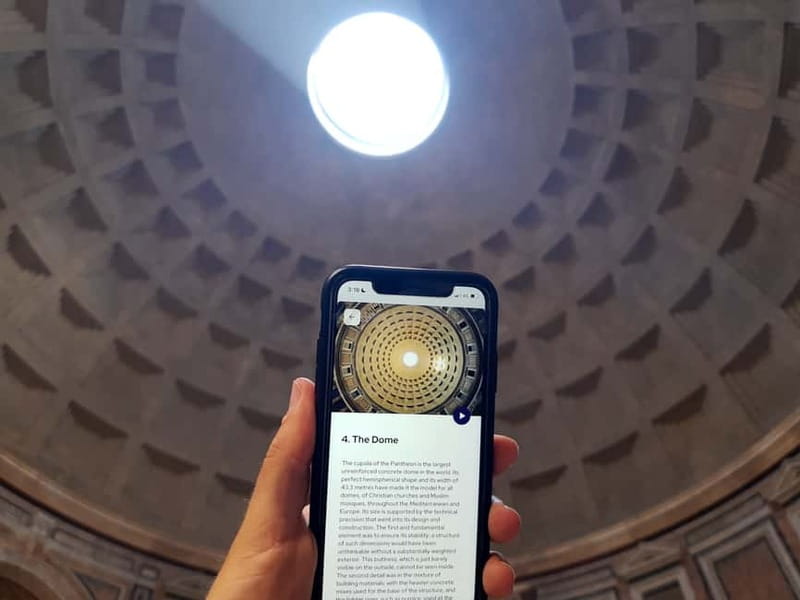 Rome: Pantheon Priority Entry Ticket & Interactive App - What this Pantheon visit actually gives you