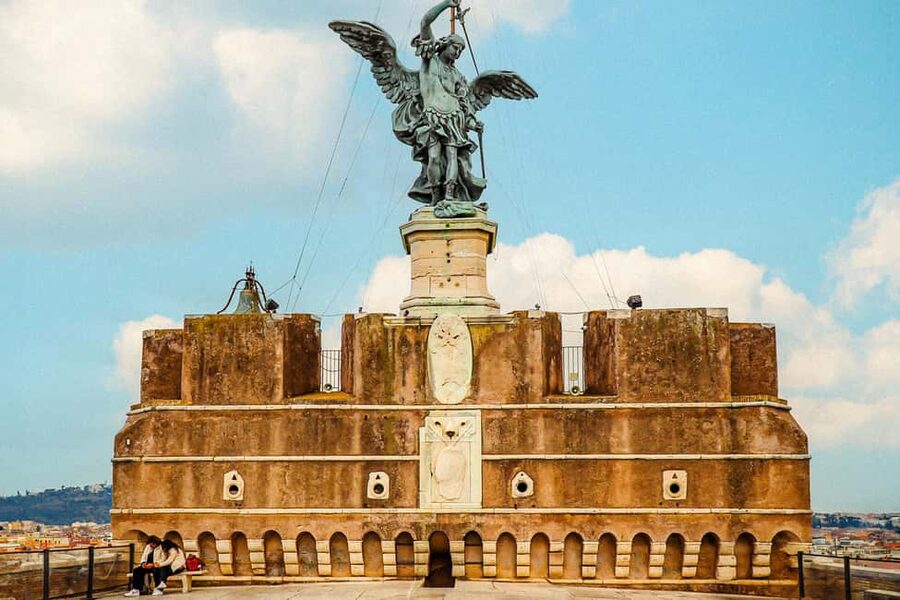 Rome: Skip-the-Line Castel Sant'Angelo Tickets & Audio Guide - Climbing to the terrace for Rome views