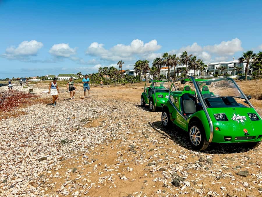 Sal Island: Two Hours Self-Drive Tour around Santa Maria - Starting near Santa Maria with the Spinach car