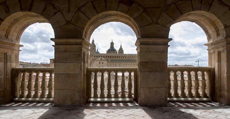 Salamanca: Monterrey Palace Audio-Guided Tour - Entering the Monterrey Palace in Salamanca
