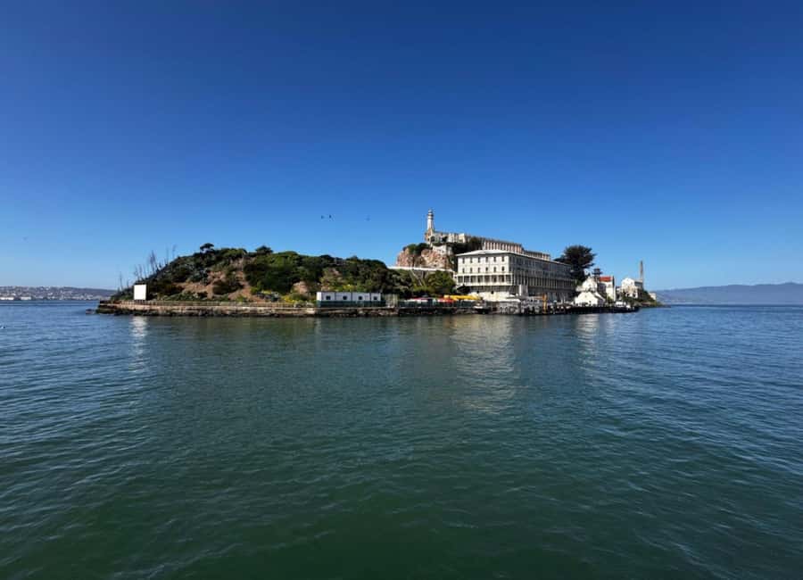 San Francisco: Alcatraz Ticket, Ferry, & Self-Guided App - Walking up to the prison buildings