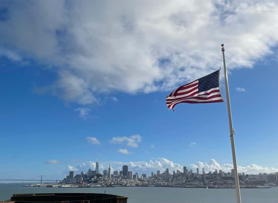 San Francisco: Alcatraz Ticket, Ferry, & Self-Guided App - Views that balance the grim subject