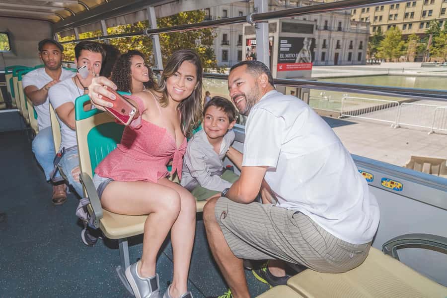 Santiago: Hop-on Hop-off Bus Day Ticket with Audio Guide - Stop 8: Plaza de la Aviación by the Mapocho River