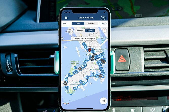 Scenic Newport, RI Self-Guided Driving Audio Tour - Ochre Court, McAuley Hall, and The Breakers