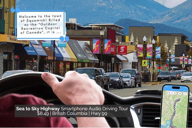 Sea to Sky Highway: a Smartphone Audio Driving Tour - Howe Sound and the road toward Squamish