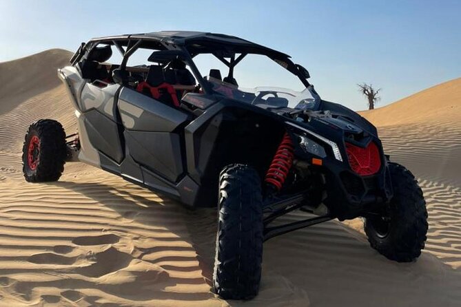 Self Drive Dune Buggy with Sandboarding and Camel Ride - Barbecue dinner and desert entertainment