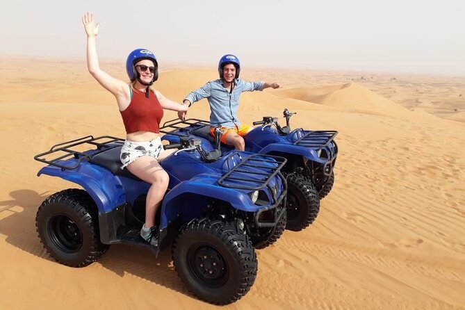 Self Drive Quad Bike in Open Desert With Sand Boarding and Camels - Key points at a glance