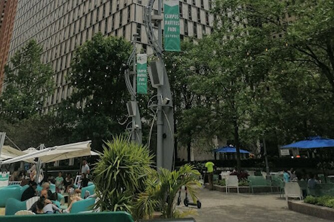Self Guided Detroit's Spirit and History Solo Walking Tour - The Penobscot Building reaches into Detroit’s skyline