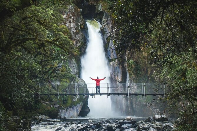 Self-Guided Milford Track Day Walk - Milford Sound - Giant Gate Falls, the turn-around point