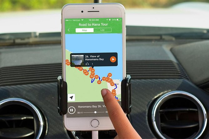 Shaka Guide Maui "Classic" Road to Hana Audio Driving Tour - Getting the app ready before Kahului