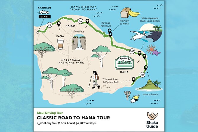 Shaka Guide Maui "Classic" Road to Hana Audio Driving Tour - Paia and Ho‘okipa set the tone