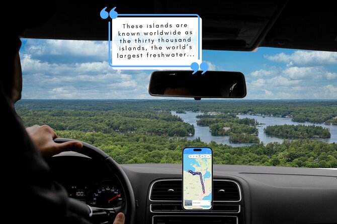 Smartphone Audio Driving Tour between Collingwood and Toronto - Georgian Bay, Kitchikiwana, and the Weather