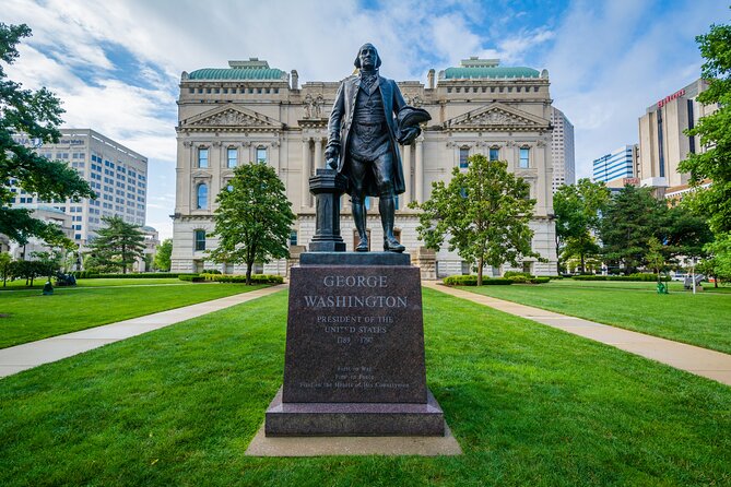 Smartphone Guided Indianapolis Downtown Sites Audio Walking Tour - Park Square and Depew Memorial Fountain