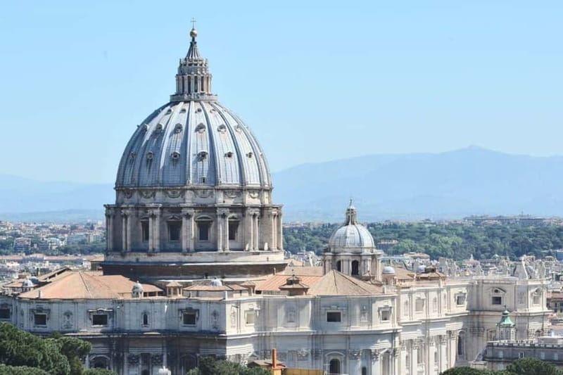 St. Peter's Basilica, Optional Dome Access & Rome Audio App - Entering St. Peter’s Basilica through the reserved line