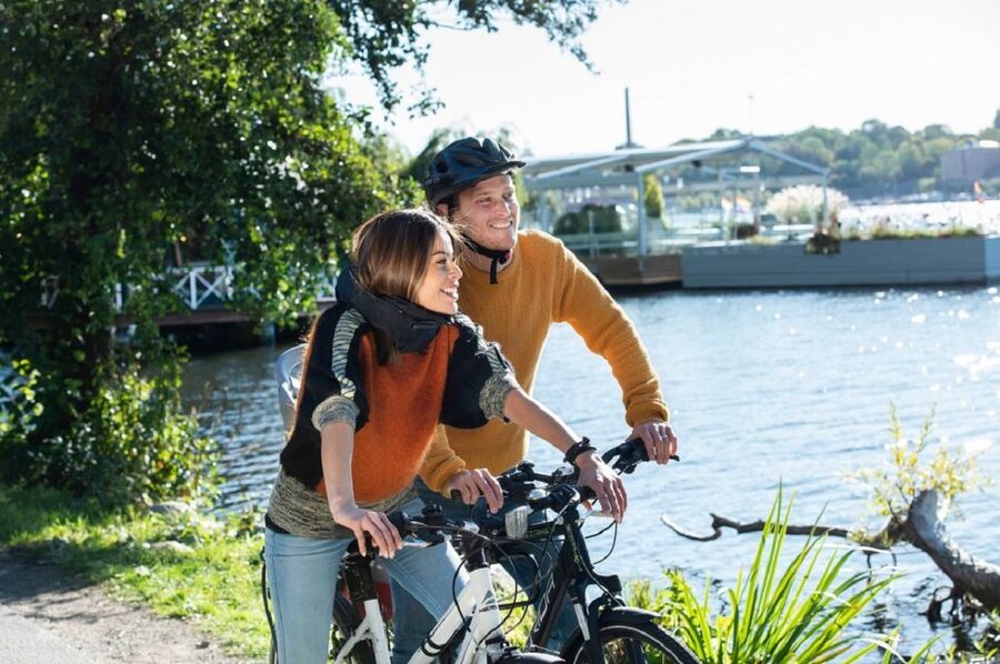 Stockholm: Self Guided GPS Bike Tour - The contactless setup at Urban Basecamp