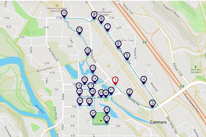The Sights of Canmore: a Smartphone Audio Walking Tour - Mountain names, an inukshuk, and Canmore’s coal story