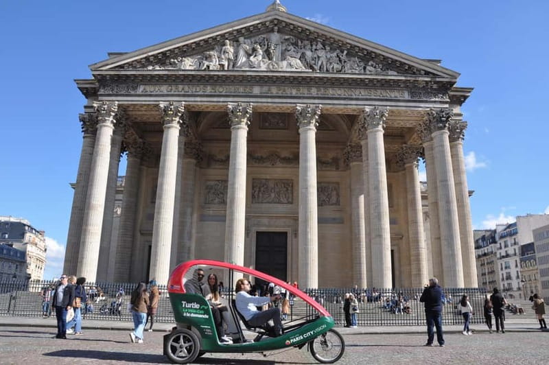 The Tout Paris Private Rickshaw bike Tour with Audio Guide - Following the Seine toward the Eiffel Tower