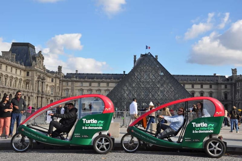 The Tout Paris Private Rickshaw bike Tour with Audio Guide - Grand Palais and Pont Alexandre III